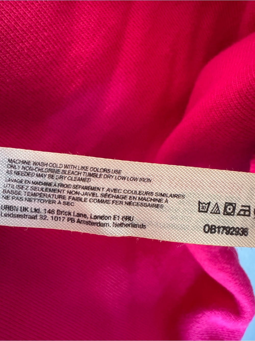 Free People Movement Bright Pink Cropped Bubble Sleeve & Hem Sweatshirt Large - Picture 6 of 6